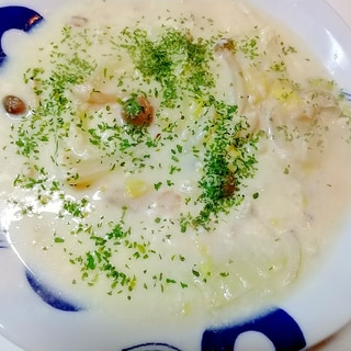 牛乳消費メニュー、白菜としめじのクリーム煮